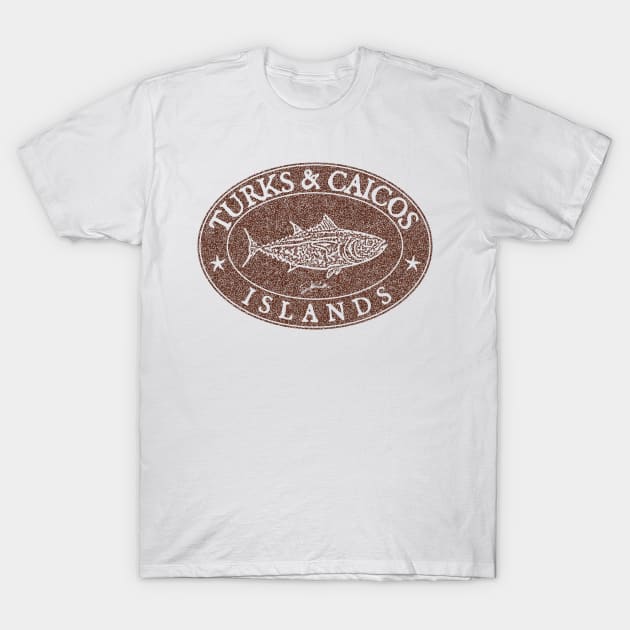 Turks & Caicos Islands Bluefin Tuna (Distressed) T-Shirt by jcombs